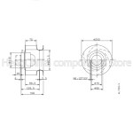 100 작업 RH25M-2DK.1E.2R RH25M-PDK.1E.2R RH25M-2DK.1ER.2R 냉각 선풍기 230V : 현진26