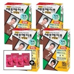 4개 동성제약 세븐에이트 칼라크림 60g 7호 자연스런 흑갈색 +동백 샴푸 파우치 4장 : 아이비리드