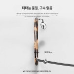 티타늄 안경 안경태 레트로 동그란 빈티지 얇은뿔테 : 구대오번지