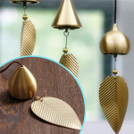 감성 풍경 문종 벨 방울 장식 소품 출입구 현관문 거는 도어벨 나뭇잎 소리 예쁜 맑은 달아두는 좋은기운 : 우리으뜸상회