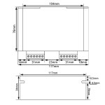 CWD556 디지털 스텝퍼 드라이버 2 상 마이크로스테퍼 Nema34 모터 Nema 23 모터용 0-5.6A 20-50VDC : 현진6