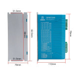 JMC 2DM2260 2상 AC 스테퍼 모터 드라이버 VAC80-240V CNC 라우터 조각사 용 전류 8A Nema34 42 52 : 현진6