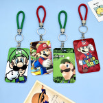슈퍼 마리오 파티 잼버리 키노피오 요시 킹부끄 루이지 가챠 피규어 키링 굿즈 만화 카드 홀더 매는 밧줄 그림 넥 스트랩 ID 신용 버스 보호... 