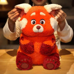 디즈니 Turnings 빨간 플러시 장난감 귀여운 애니메이션 팬더 Plushies 베개 박제 동물 곰 인형 소녀 부드러운 위한 선물... 