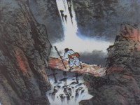 세호마트 8폭 산수화 그림 병풍 중고 깨끗함 경남양산서창 : 세호다팜