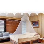 원형 캐노피 모기장 천장 설치형 공주 공주방 자녀방 꾸미기 딸모기장 침대 텐트 원터치 : 삼백스포츠