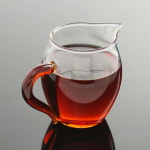 내열유리 숙우 350ml 레드 티용품 다도구 : 알파바이