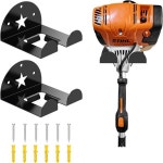 공구 정리함 박스 보관 벽걸이 트리머 랙 위더 걸이 벽 마운트 헤비 듀티 차고 정원 전동 잔디 트리머, 헤지 2팩, 블랙 용 보관함 : J에이컴퍼니