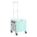 접이식 쇼핑 트롤리 휴대용 차량 트렁크 보관 상자 경량 핸드 풀 카트 야외 여행 피크닉 수하물 손수레 : 서현글로벌