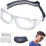 스포츠 선글라스 사이클 마라톤 고글 남성용 안경, 보호 안경 편광 사이클링 안경,안개 충격 흡수 방지 G8038 Black Frame White Pads... 