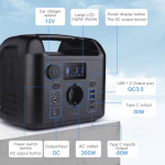 32650 Lifepo4 배터리 AC 보조배터리 220V 휴대용 태양광 발전소 310Ah : 현진8