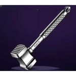 고기 두드리는 망치 소고기 다지기 스테인레스 돼지 돈까스 식당 텐더라이저 방망이 다짐 고기 망치 : 월드오브판다