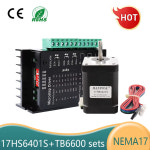 하이 퀄리티 NEMA 17 스텝퍼 모터 42 하이브리드 2 상 17hs6401s TB6600 60mm 7.3kg.cm 1.8A 스텝 CNC 3D 프린터용 : 현진34