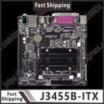 J3455B-ITX 마더보드 DDR3 16GB 쿼드 코어 CPU J3455 2xSATA3 USB 3.1 통합 HD 그래픽 500 Mini ITX : 현진10