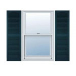 Builders Edge BEL1120031030 맞춤형 대성당 탑 센터 멀리온, 오픈 루버 셔터 쌍당, 너비 30.5cm x 높이 78.7cm 12 31 인치, 페인트 가능... 
