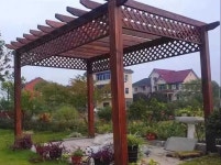 원두막 마을 정자 나무 테라스 파빌리온 가제보 정원 길이 3m 너비 2m 기본높이 2.5m : 파인애플직구