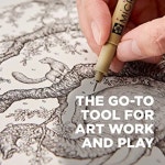 사쿠라 피그마 30067 마이크론 블리스터 카드 잉크펜 세트 블랙 8세트 드로잉 굵기별 캘리그라피 전용펜 : 폴로줌