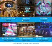 G1532-115 고해상도 115cm 앱 제어 와이파이 홀로그램 디스플레이 LED 3D 선풍기 : 현진34