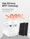 Techfine 캠핑용 올인원 태양열 발전기 정용 태양광 발전 1.5kw 24V : 현진11