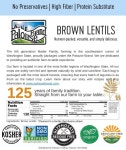 Palouse Brand 갈색 작은 렌틸콩 파르디나 스페니시 브라운 2.3kg 비 GMO 인증 미국 재배 : 빈티지이즈마인
