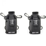 BAOFENG 라디오 워키 토키 내구성 나일론 백 홀스터 UV-82UV-5R BF-888SBF-777S UV-9RUV-9R 플러스 햄 라디오용 3 in 1 케이스블랙 2팩... 