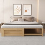 원목 평상 확장 폴딩 매트리스 프레임 길이조절 침대 : 글로벌싱지