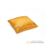 꽃장미양단절방석 - 황노색 점사방석 4귀연수 : 불교365