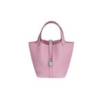 에르메스 피코탄 락 18 백 클레망스 & 팔라듐 하드웨어 모브 실베스트레 Hermes Picotin Lock 18 Bag Clemence & Palladium Mauve Sylve... 