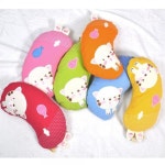 더크린 고양이반달 메밀 베개 34x16cm 오렌지 : Hyung-a