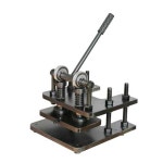 핸드 프레스 커팅기 탁상형 각인 압착기 프레싱 머신 미니모델 120x120mm 9kg : 전자공구