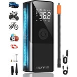 타이어 인플레이터 휴대용 공기 압축기 150PSI 및 20000m아 배터리 자동차 타이어용 12V 스마트 에어 펌프 압력 게이지 포함 6배 자동 차단... 