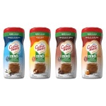 Nestle Coffee Mate 무설탕 맛 크리머 4팩 버라이어티 팩 299.7ml10.5온스 병 바닐라 캐러멜 헤이즐넛 프렌치 초콜릿 크림 162124... 