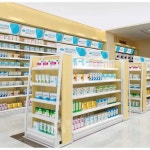 약국매대 약국장 판매대 이동식 철제 파스 약국진열대 슈퍼 600-2200 4단 보조 선반 : 엘이구대샵