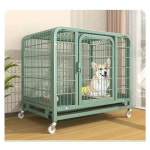디자인 애견 집 하우스 현대적인 미니멀리스트 발코니를 바퀴가 위한 내구성 동물 디자이너 개집 이동식 대담한 달린 통합 애완 개를 금속... 