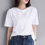 베이직 루즈핏 반팔티 여성반팔티 반팔티셔츠 무지티셔츠 이너티셔츠 라운드반팔티 : dailyMODU