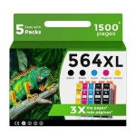 HP 564 XL용 564XL 잉크 카트리지 블랙 컬러 콤보 HP564 HP564XL 프린터 7520 5520 3520 6510 6520 4620 7510 5510 7525 751... 