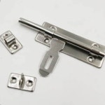 사각 스텐빗장 125mm 안전 도어 공중화장실 : RedSun