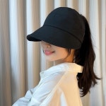 예쁜 선캡모자 포니테일 여성썬캡 묶음머리 모자 종류택1 : 알뜰살림소