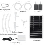 태양 발전 산소 발생기 물 펌프 연못 통 어항 공기 배터리 패널 물고기 탱크 기본 : 성상트레이딩7호점