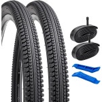 YUNSCM 2-PCS 26 로드 바이크 타이어 26 x 2.12557-559 및 26 헤비 듀티 바이크 튜브 슈라더 밸브 26x1.95 26x2.0 26x2.10 26x2.1... 