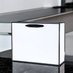 쇼핑백 모서리 화이트 중형 선물 포장 종이백 쇼핑몰 : 라루미