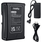 케이블 호환 소니 비디오 카메라 캠코더 방송용 LED 조명 교체용 브릭 DSLR용 Miady 99Wh 6800mAh V-Mount V-Lock 배터리 : 무민샵4