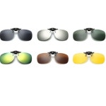 편광 클립온 선글라스 멀티 안경 라운드형 블랙 선글라스 가벼운 : 지니 커머스