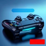 {나라초이스} Ps4 컨트롤러 PC Steam 무선 게임 익스트림 블랙 : 나라초이스N