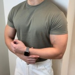 베이직 머슬핏 티셔츠 : 짐앤룩