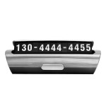 연락처 이동 알림판 숨김 알루미늄 자동차 주차 번호판 거치대 접이식 내부 듀얼 휴대폰 : 제타마켓1