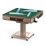 마작 테이블 전기 카드 보드 게임 자동 접이식 장비 폴딩 테이블 -골드 : 트루베스트이지