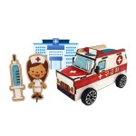 자석원리 배우는 컬러링 나무 구급차 만들기 초딩DIY 초딩DIY놀이 어린이집 만들기재료 : 보리앤마리