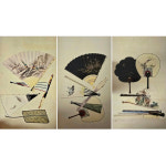 부채도6폭병풍 아름다운 백선도 공모전작품 민화그리기도안본 희원민화 : 희원의민화작업실