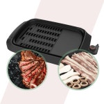 전기그릴 유리뚜껑 대형 분리형 그릴팬 구이요리 M형열선 DW-G6501 : DG물산